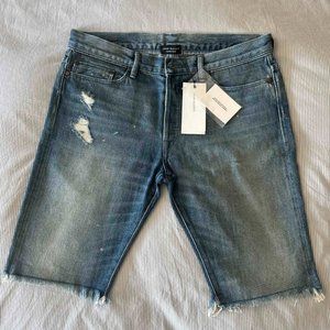 John Elliott Raw Hem Denim Shorts , Size 32